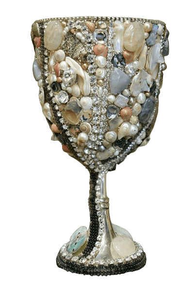 B.B.SIMON CUP-501 Swarovski Precious Stone Wine Glass - Image 3