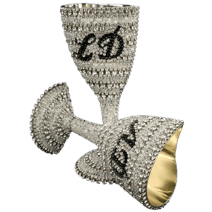 B.B.SIMON CUP-506 Swarovski Crystal Wedding Wine Glass