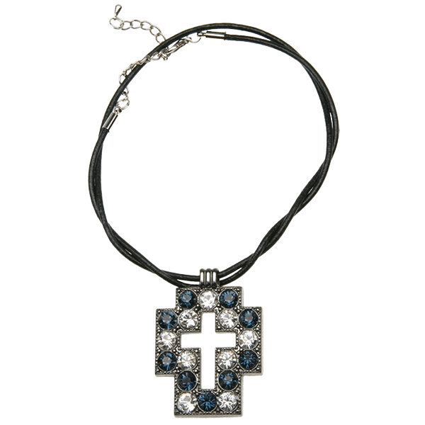 Square Cross Necklace - Montana - Image 2