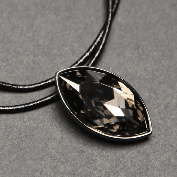 Marquise Necklace - Black Diamond - Image 3