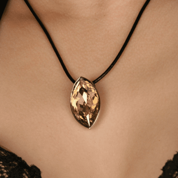 Marquise Necklace - Golden Shadow - Image 4
