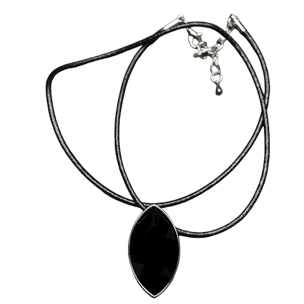 Marquise Necklace - Black - Image 2