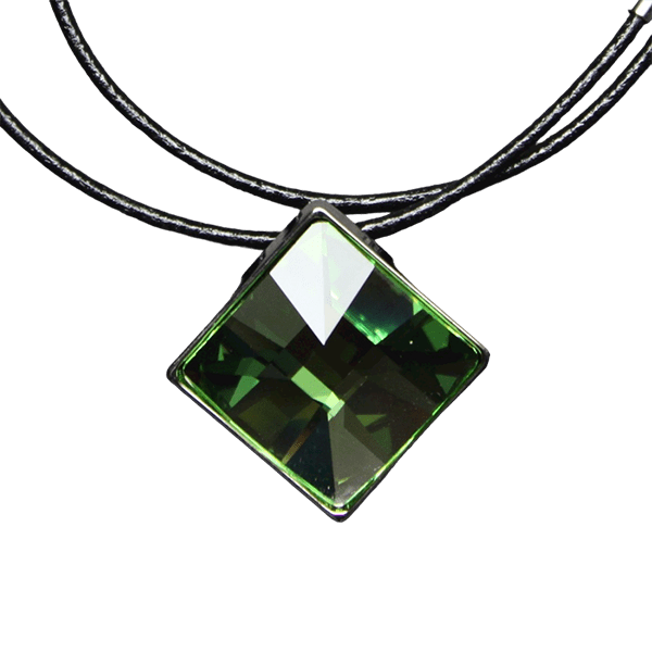 Diagonal Square Necklace - Perdot