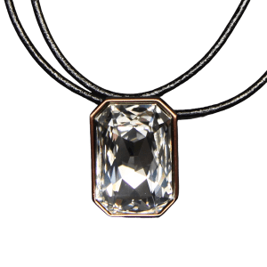 Emerald Cut Necklace - Clear