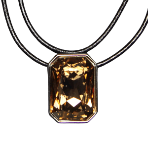 Emerald Cut Necklace - Golden Shadow