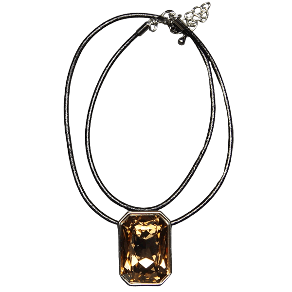 Emerald Cut Necklace - Golden Shadow - Image 2