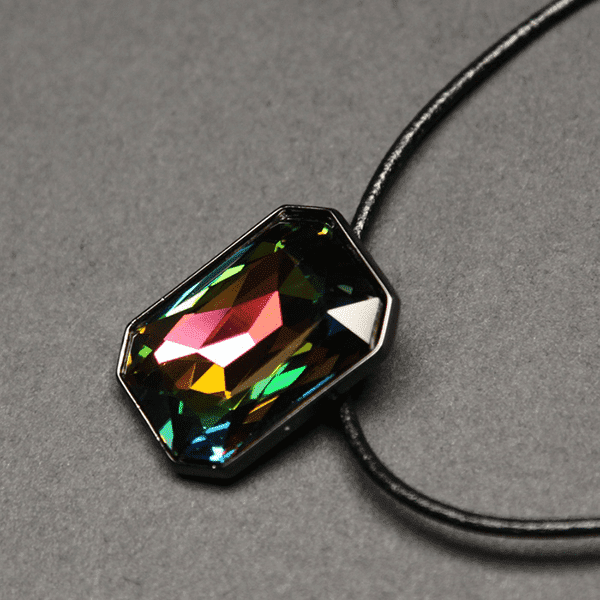 Emerald Cut Necklace - Vitral Medium - Image 3