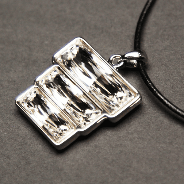 Triple Stack Necklace - Clear - Image 3