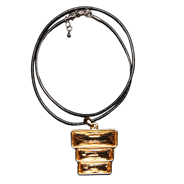 Triple Stack Necklace - Gold - Image 2