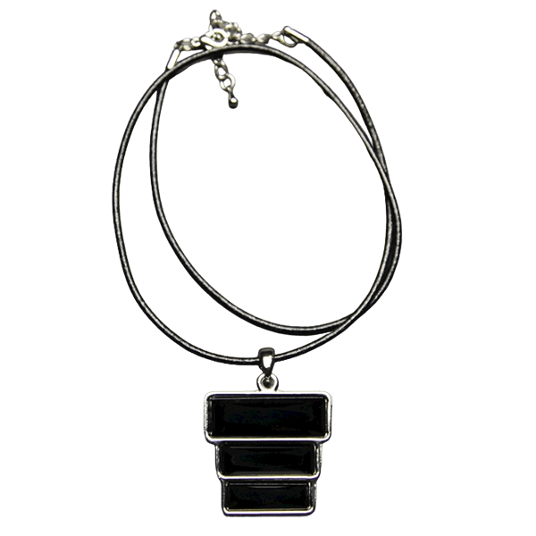 Triple Stack Necklace - Jet - Image 2