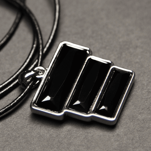 Triple Stack Necklace - Jet - Image 3