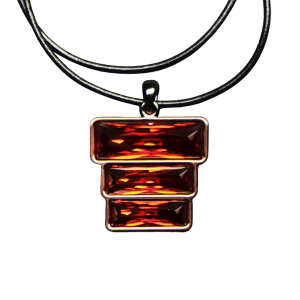 Triple Stack Necklace - Red Magma