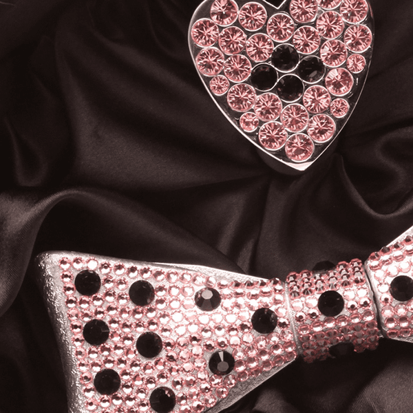 BOW2-V1-ROSE-JET B.B.SIMON BELT - Image 3