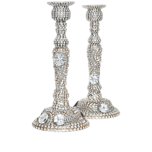 CDH-201 B.B.SIMON Swarovskii crystal Candle holder