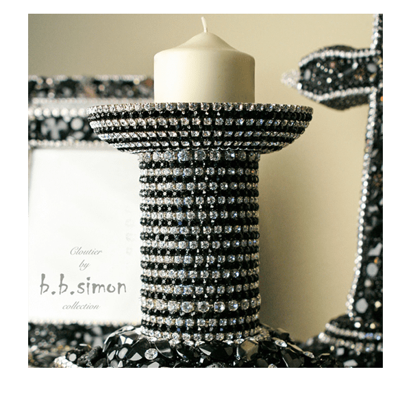 CDH-202 B.B.SIMON Swarovskii crystal Candle holder - Image 5
