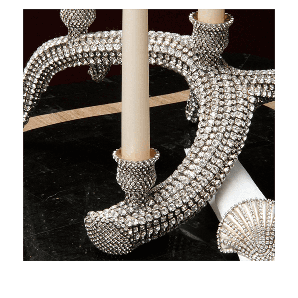 CDH-219 bb Simon Swarovski crystal Candle holder - Image 4