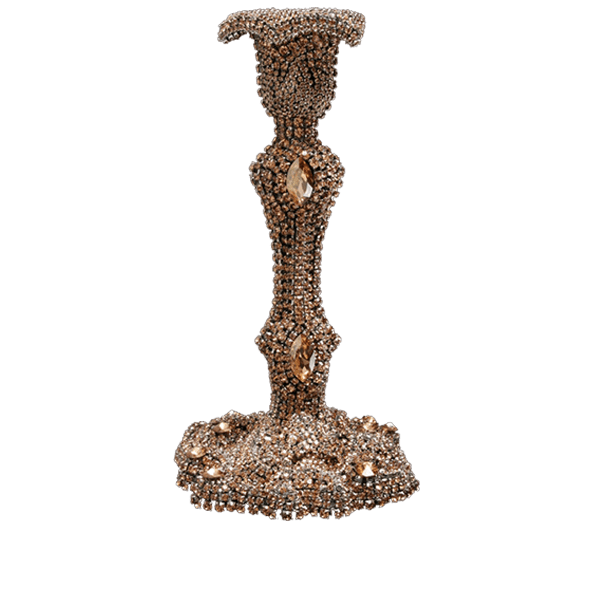 CDH-223-GOLD bb Simon Swarovski crystal Candle holder