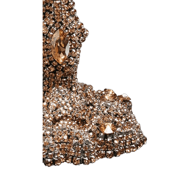 CDH-223-GOLD bb Simon Swarovski crystal Candle holder - Image 3