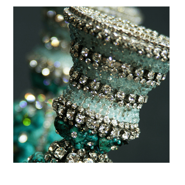 CDH-226 bb Simon Swarovski crystal Candle holder - Image 5