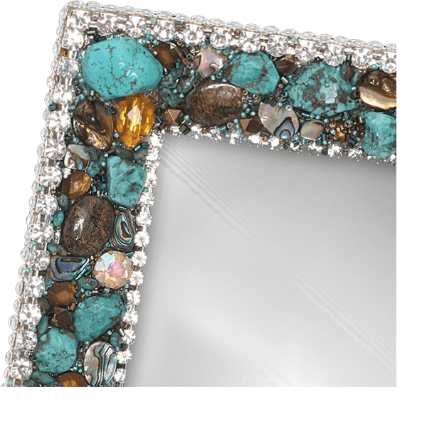 F-102-TURQ-M bb Simon Swarovski crystal frame - Image 2