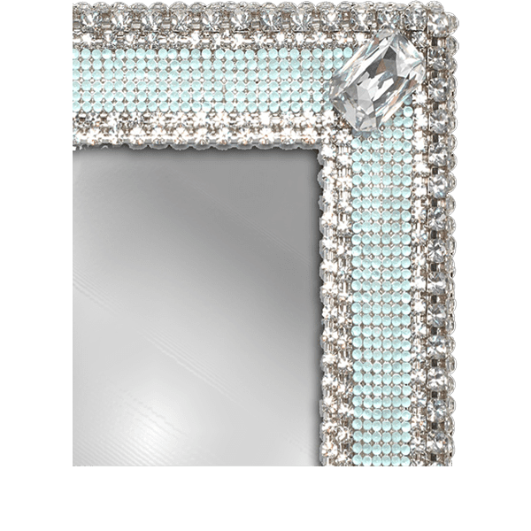 F-104-BABY BLUE-M bb Simon Swarovski crystal frame - Image 2