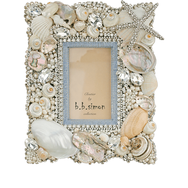 F-154-BLUE-S bb Simon Swarovski crystal frame