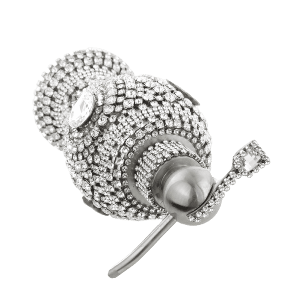 HSD-101-Clear B.B.SIMON Clear Swarovski Crystal Soap Lotion Dispenser - Image 4