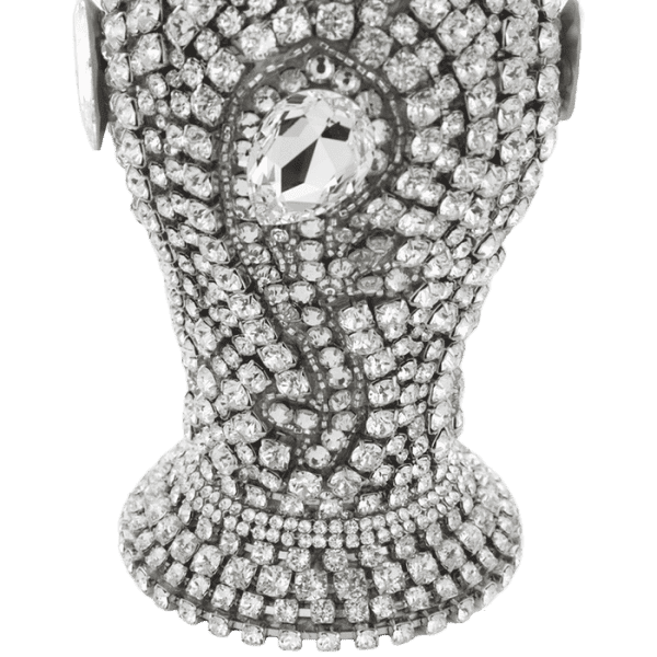 HSD-101-Clear B.B.SIMON Clear Swarovski Crystal Soap Lotion Dispenser - Image 2