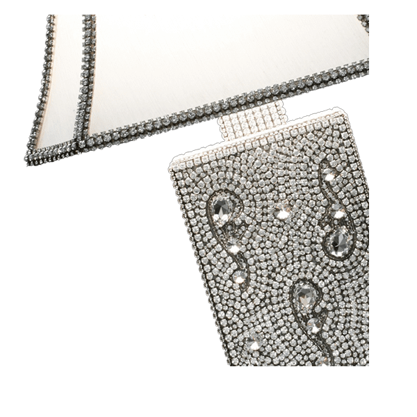 LS-107   SWAROVSKI CRYSTAL TABLE LAMP - Image 2