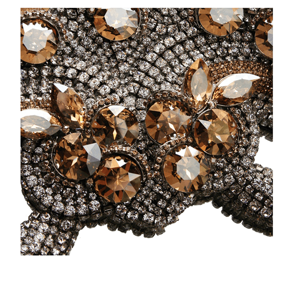 M-200-GOLD-CLEAR BB Simon Gold Swarovski Crystal Mirror - Image 3