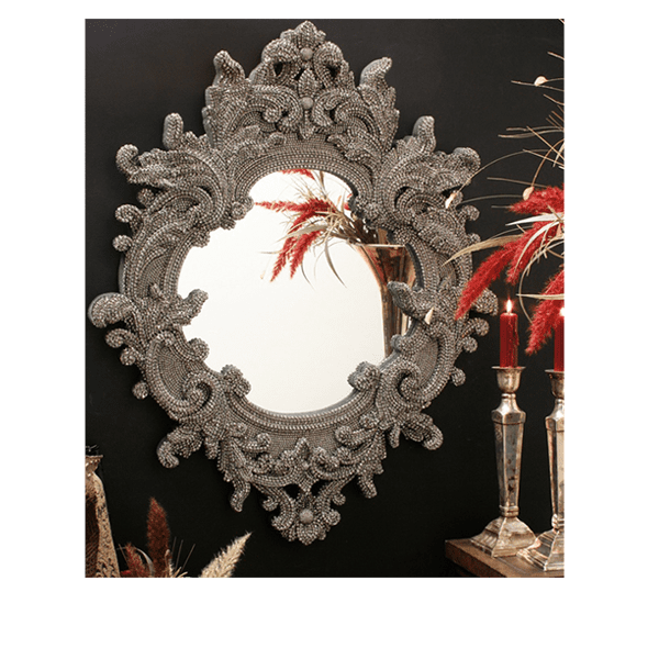 M-203-7 BB Simon Black Diamond Swarovski Mirror - Image 4