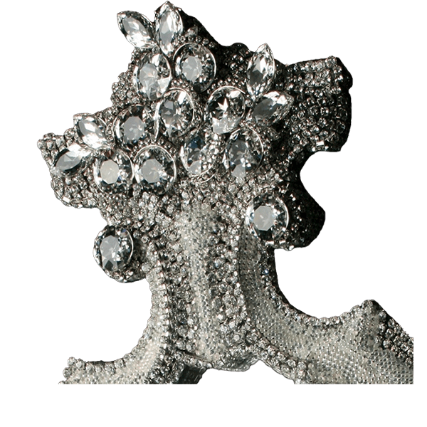 M-206 BB Simon Unique Clear Rhinestone Mirror - Image 2