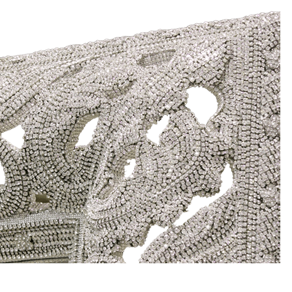 M-506 BB Simon Blinged Rectangle Wall Mirror - Image 3