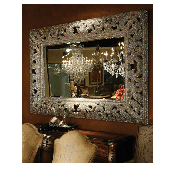 M-506 BB Simon Blinged Rectangle Wall Mirror - Image 4