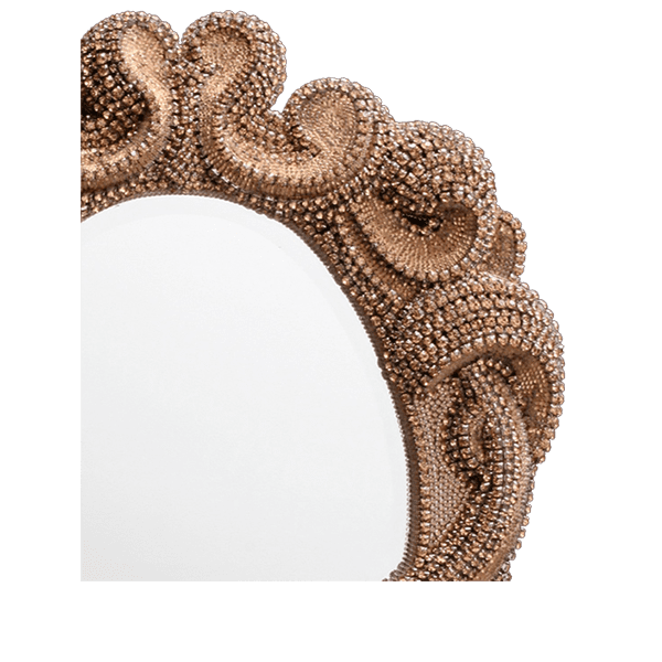 M-519-GOLD BB Simon Royal Gold Crystal Mirror - Image 3