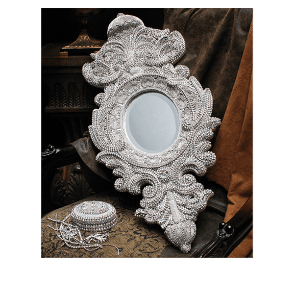 M-527 BB Simon Swarovski Framed Mirror - Image 4