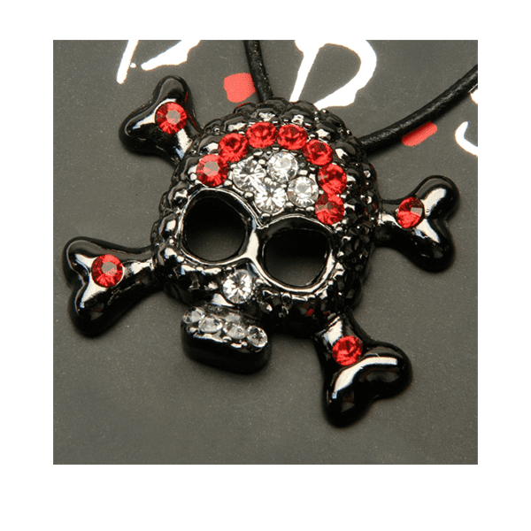 Skull n Crossbones - Red & Clear - Image 3