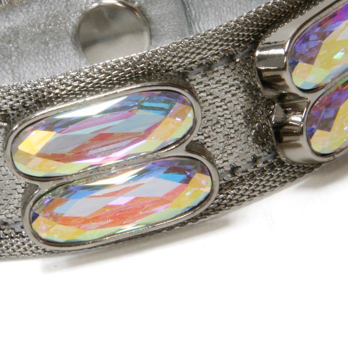 B.B.SIMON CUFF-D66-SILVER MESH-AB-SF