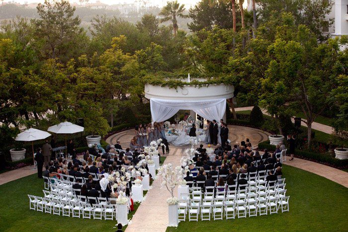 WEDDING #1 - Crystal Bling Wedding Decorations for Rent - White Wedding Seats and More