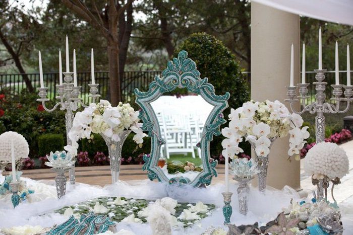 WEDDING #1 - Crystal Bling Wedding Decorations for Rent - White Wedding Seats and More