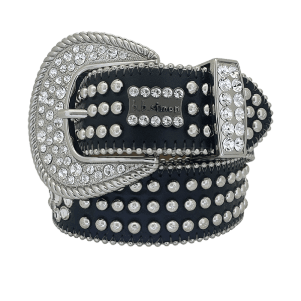 bbsimon ベルト BBSIMON BELTS WITH ITALIAN LEATHER AND SWAROVSKI CRYSTAL MADE IN USA