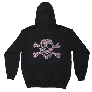 Skull & Bones Hoodie- Black AB