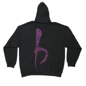 Classic 'b' Logo Hoodie- Black Volcano