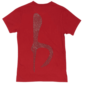 BB Simon 'b' Logo Tee - Red Hem