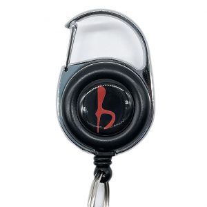 Retractable Lighter Holder - Embossed Silver BB Pattern - B.B. Simon®