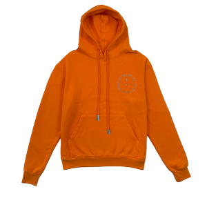Emblem Hoodie - Orange/Chrome