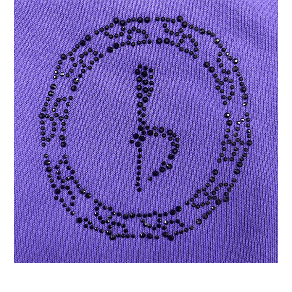 Emblem Hoodie - Purple/Black - Image 2
