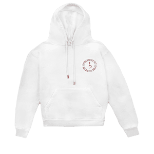 Emblem Hoodie - White/Red