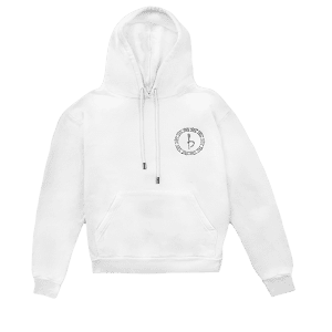 Emblem Hoodie - White/Black