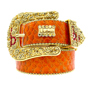 Triple 'b' Classic - Orange Snakeskin